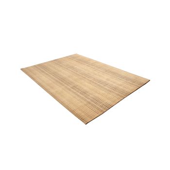 Nepali Handmade Woolen Stripe Carpet , 60 knots , Natural