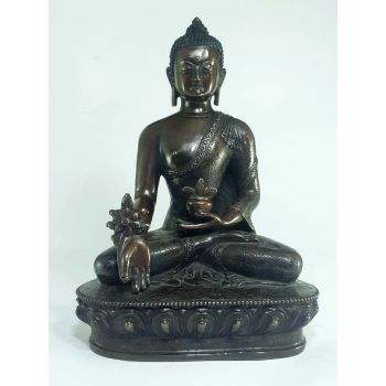 Statue of Medicine Buddha Oxidized 