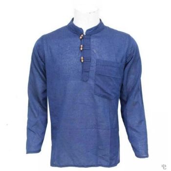 Nepali Handmade Cotton Kurta , Blue Dying 