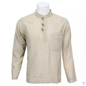 Nepali Handmade Cotton Kurta , Off White Dying 