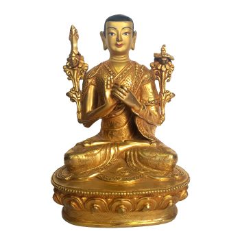 Statue of Tson Kapa, Full Gold Plated , painted Face