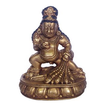  HQ , Museum Copy Statue of Black Jambala, Full Gold Plated 