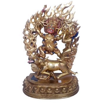 HQ Statue of Yamantaka Shakti, Full Gold Plated 