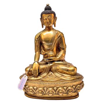  Old Stock , Nepali Statue Of Buddha, Full Gold Plated 