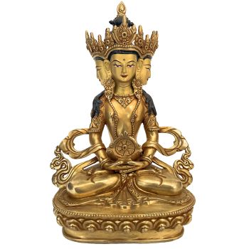 Handmade Nepali Statue Of, Full Gold Plated 
