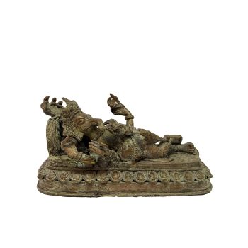 Nepali Handmade Statue Of Ganesh, Copper Antique , Antique Finishing