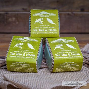  Caring and Moisturizing Tea Tree & Neem , Bounty Himalaya Handcrafted Original & Pure