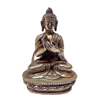  Masterpiece , Sterling Silver, 212 Gram Statue of Vairocana Buddha, Old Stock 