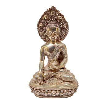  Masterpiece , Sterling Silver, 1007 Gram Statue of Shakyamuni Buddha, Old Stock 