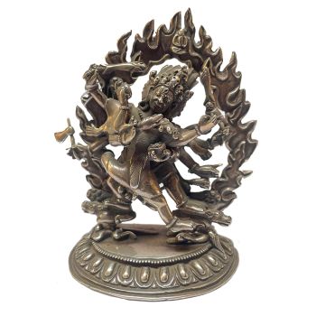  Masterpiece , Sterling Silver, 417 Gram Statue of Hayagriva , Old Stock 