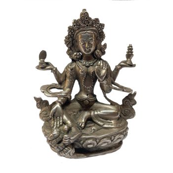 Masterpiece , Sterling Silver, 164 Gram Statue of Lakshmi, Old Stock 