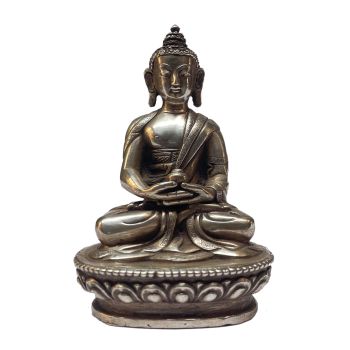  Masterpiece , Sterling Silver, 182 Gram Statue of Amitabha Buddha, Old Stock 