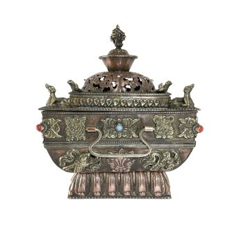 Incense Burner, Copper plated 