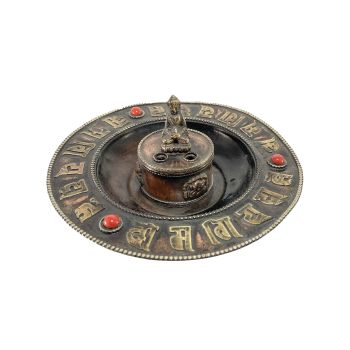 Buddha Incense Burner, Copper plated 