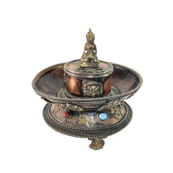  Buddha Incense Burner, Copper plated 