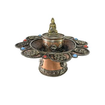 Buddha Incense Burner, Copper plated 