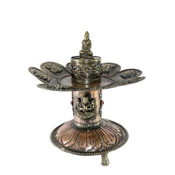Buddha Incense Burner, Copper plated 