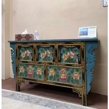 Wooden Long Drawer Storage Cabinet