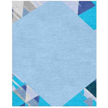 Geometrical Hand-Knotted Rug