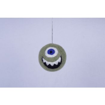 Hand-Felted Monster Embroidery Bauble
