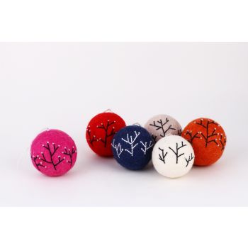 Tree Embroidery Xmas Bauble