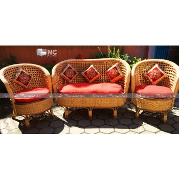 Rattan/Cane Net Sofa Set