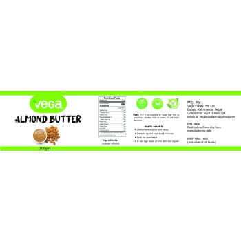 Vega Almond Butter 200gms