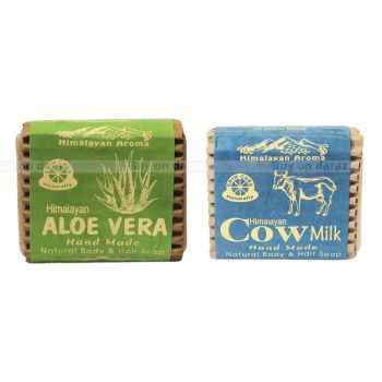 Himalayan Handmade Natural Body and Hair Soap (Set of 2)