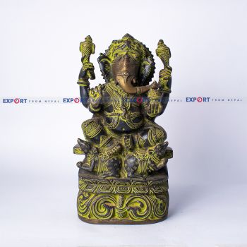 Handmade Four Arms Ganesh Statue