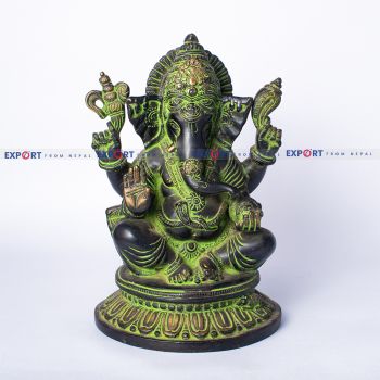 Handmade Four Hand Ganesh Statue