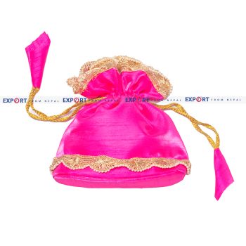 Handmade Pink Money Bag Thaili