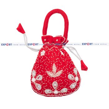 Handmade Red Money Bag Thaili