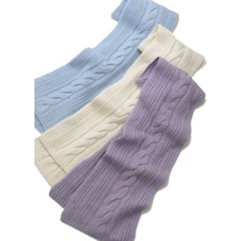 Pure  Cashmere  Cable  scarf   Hand Knit in Nepal 