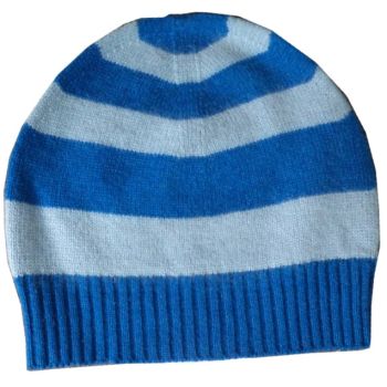 Pure Cashmere  Unisex  Stripe  Cap Hand  Made   in Nepal  