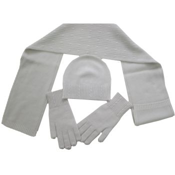 Pure  Cashmere  Cap ,scarf  and gloves  set-   Hand  Made  in  Nepal 