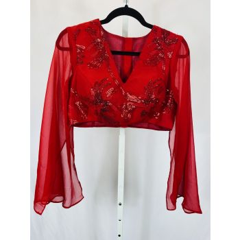 Designer Red Blouse