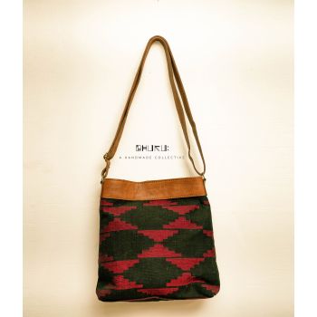 Dhaka Bag with Leather 