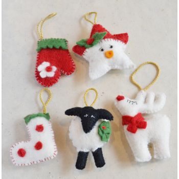 Felt Ornament Set for Decoration