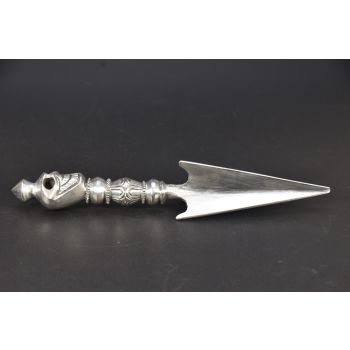 Tibetan Art Head Handle Buddhists Amulet Phurba Phurwa