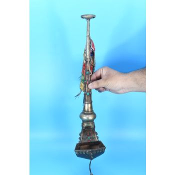 Antique Tibetan Kapala Coral Kangling Tantrik Trumpet