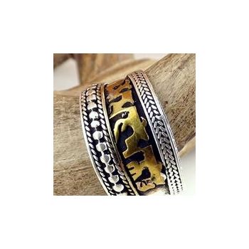 Buddhist Mantra Metal Rings