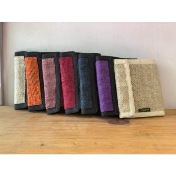 Set of 7 Handmade Hemp Purses