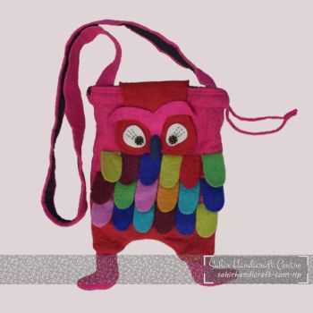 Felted Funky Owl Bag