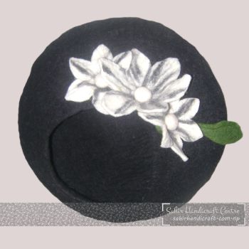 Black Cat Cave with Flowers on Top