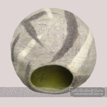 Gray Cat Cave With Big Patterns