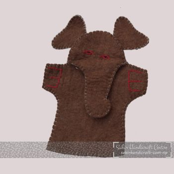 Brown Elephant Hand Puppet