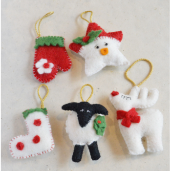 Felt Ornament Set for Decoration