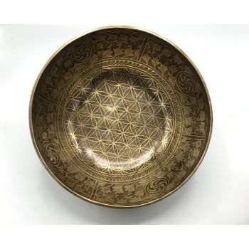 10 Inched Flower of Life Design Singing Bowl