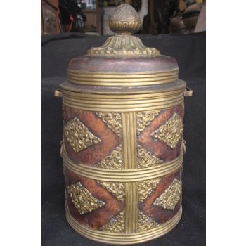 Antique Tibetan Master Quality Handmade Copper Kitchen Pot Solak, Nepal