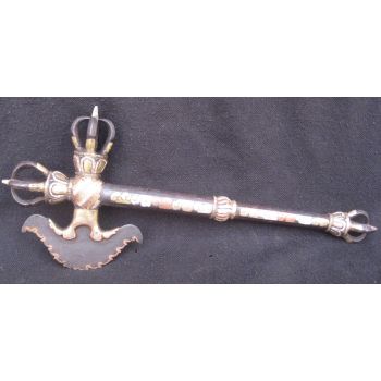 Antique Master Quality Handmade Tantrik Tibetan Dakini Karti Khatvanga, Nepal